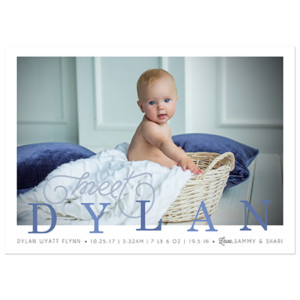 Birth Announcement Magnet Card Designs