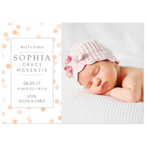 Birth Announcement Magnet Card Designs