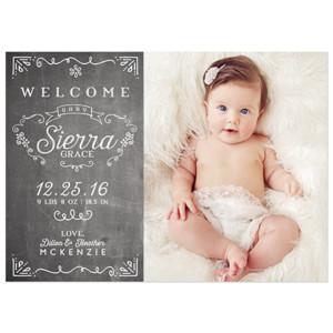 Birth Announcement Magnet Card 1c