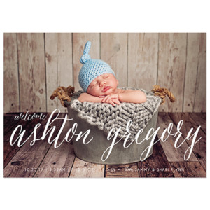 Birth Announcement Magnet Card