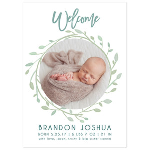 Birth Announcement Magnet Card Designs