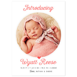 Birth Announcement Card