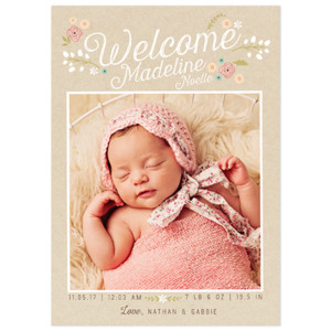 Birth Announcement Photo Card