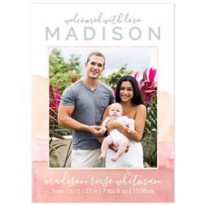 Birth Announcement Magnet Card Designs