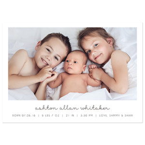 Birth Announcement Magnet Card Designs