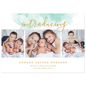 Birth Announcement Magnet Card