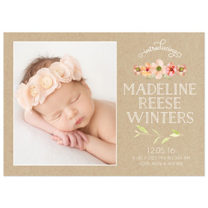 Birth Announcement Magnet Card Designs