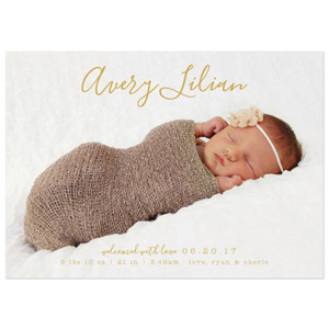 Birth Announcement Magnet Card 1b