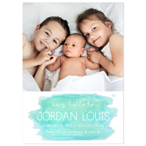 Birth Announcement Magnet Card