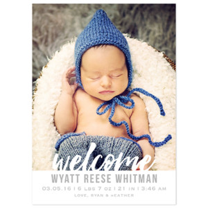 Birth Announcement Magnet Card 1ph-13