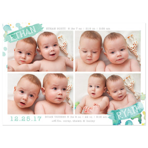 Birth Announcement Magnet Card Designs