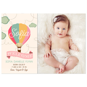 Birth Announcement Magnet Card