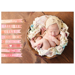 Birth Announcement Photo Card