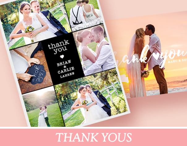 Wedding Thank You Cards and Magnets