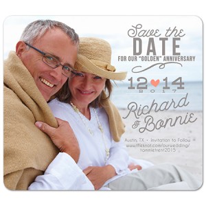 Golden Anniversary Save the Date Magnet