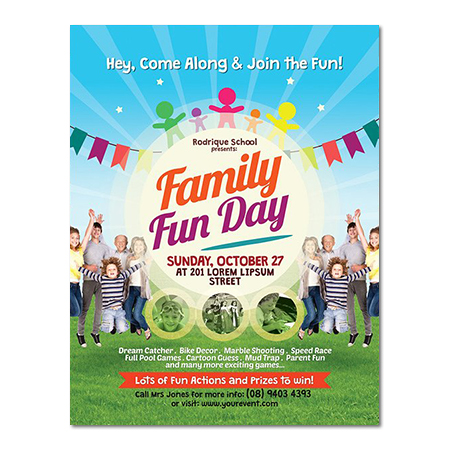 Family Fun Invitation Magnet & Attach-Card