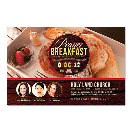 Prayer Breakfast Invitation Card