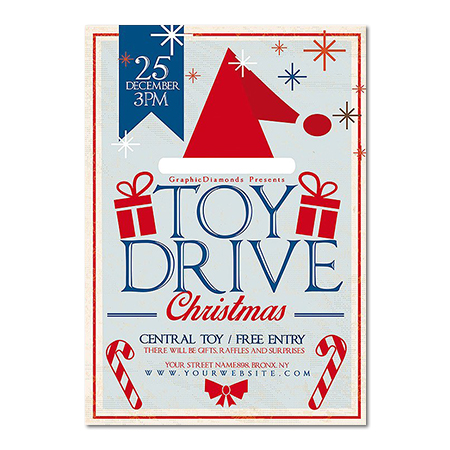 Toy Drive Magnet & Attach-Card