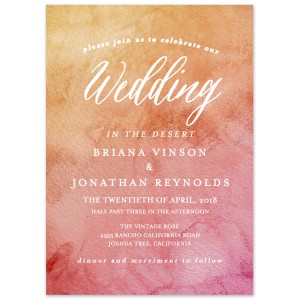 Wedding Invitation - Beachy Glow