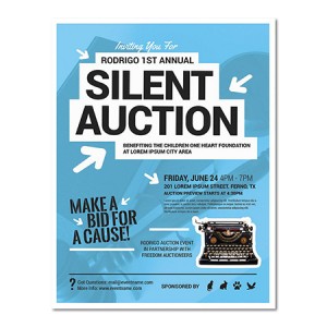 Silent Auction Invitation Flyer