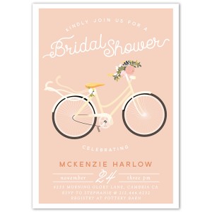 bridal Shower Bicycle Invitation